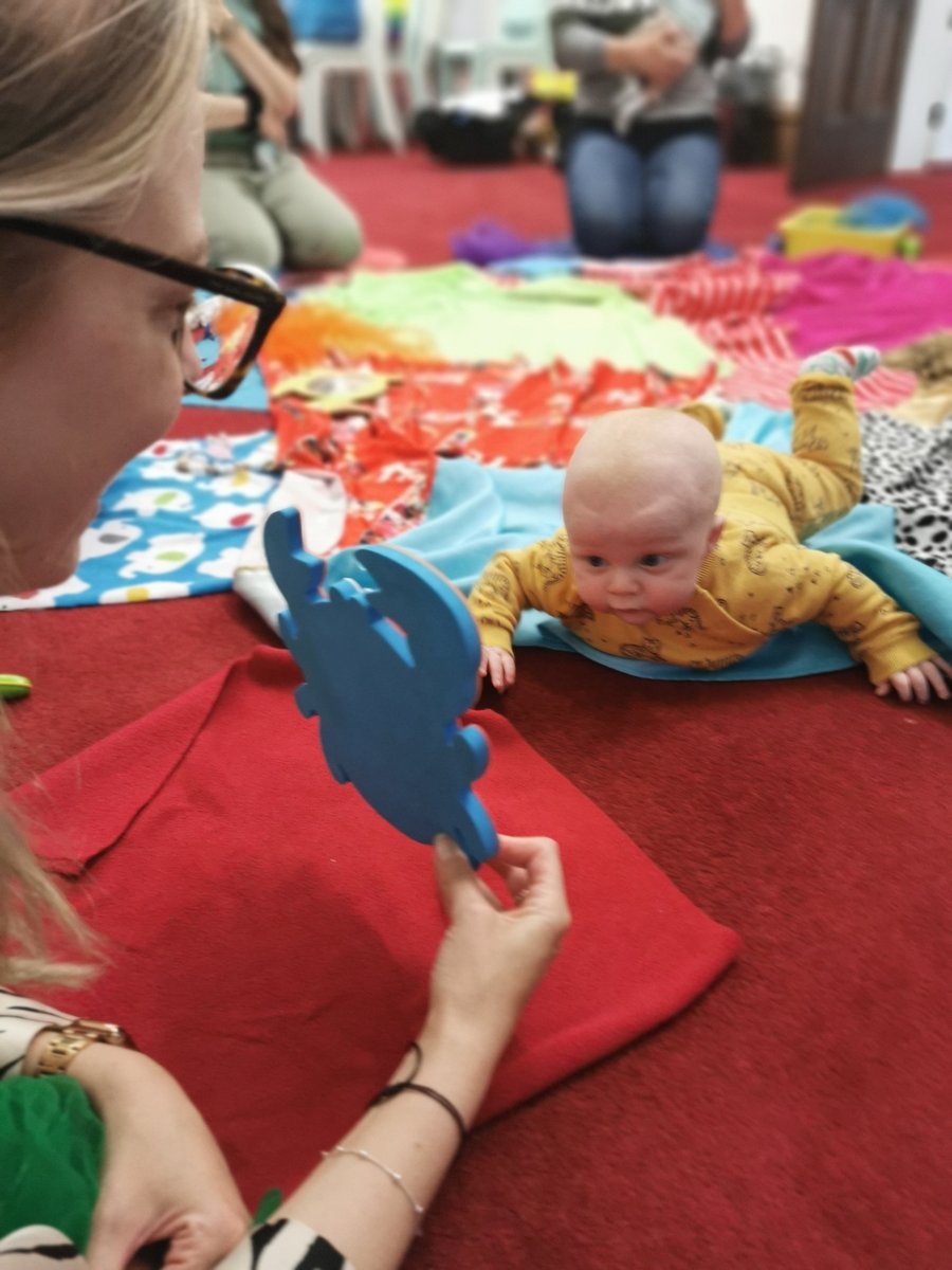 Baby with mirror